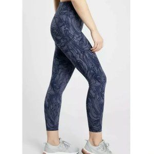 Athleta // Ultimate Stash Printed 7/8 Tight Leggings Blue